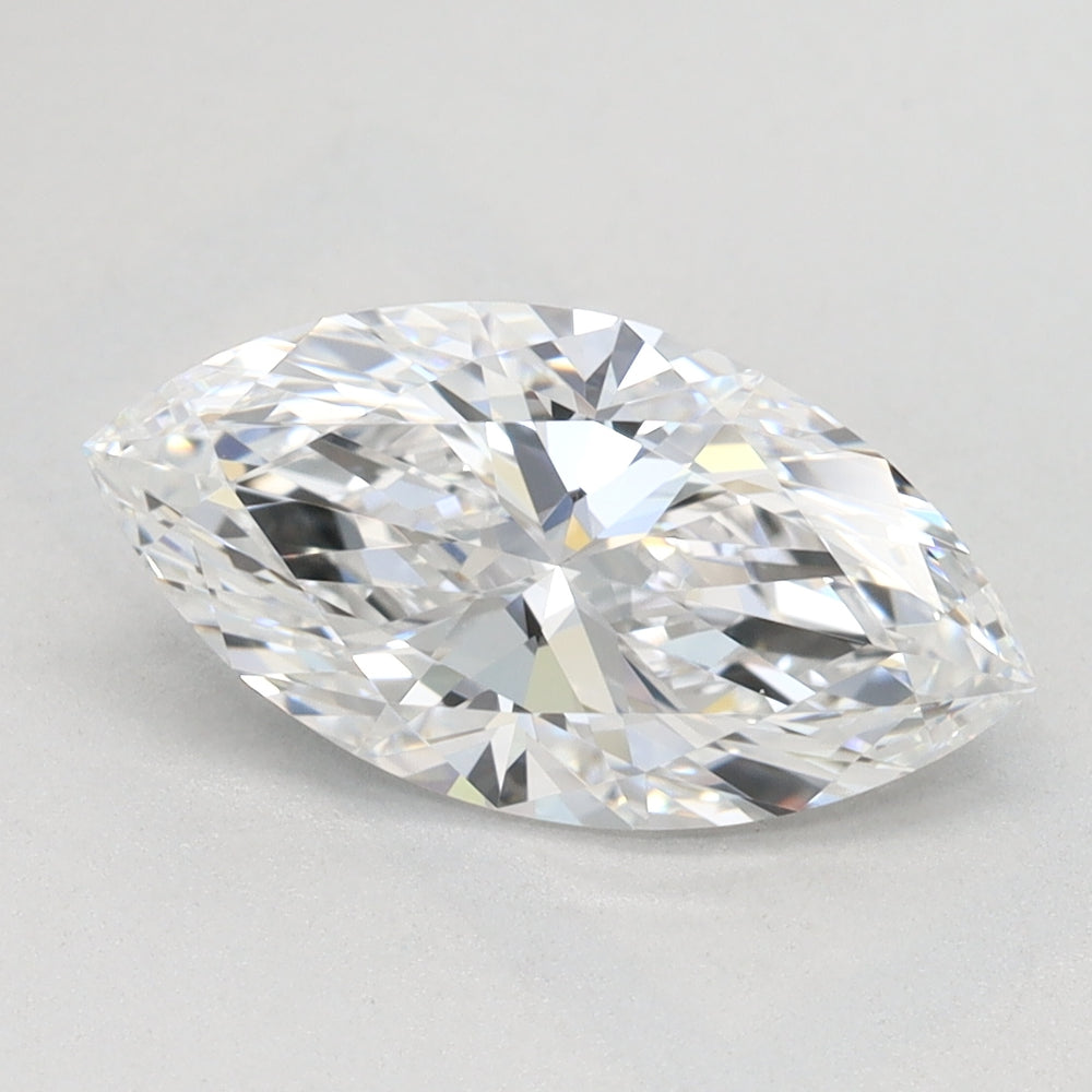1.62 Carat Marquise Lab Diamond with  Cut Diamond in 14KT  view 1
