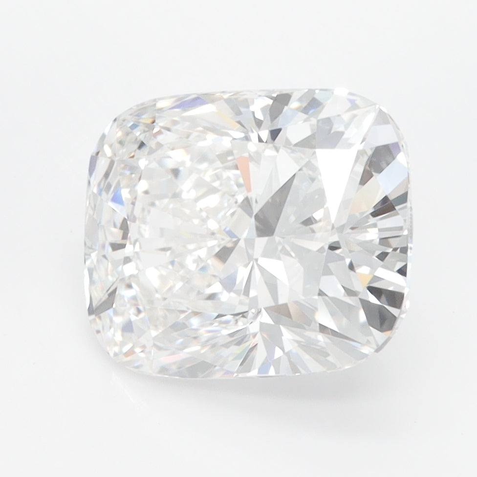 3.34 Carat Cushion Lab Diamond with  Cut Diamond in 14KT  view 1

