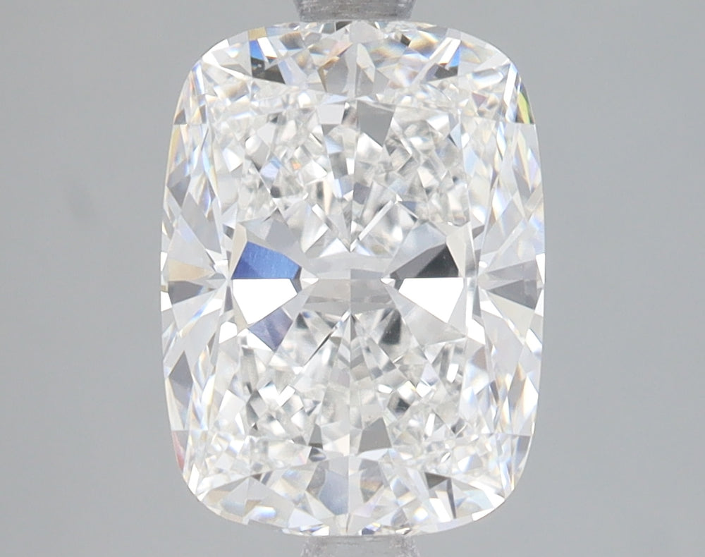 3.01 Carat Cushion Lab Diamond with  Cut Diamond in 14KT  view 1
