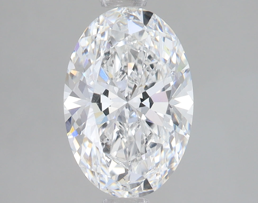 1.83 Carat Oval Lab Diamond with  Cut Diamond in 14KT  view 1
