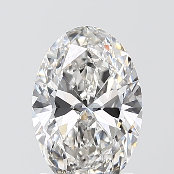 1.59 Carat Oval Lab Diamond with  Cut Diamond in 14KT  view 1
