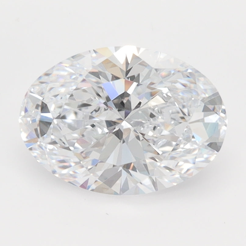 1.74 Carat Oval Lab Diamond with  Cut Diamond in 14KT  view 1
