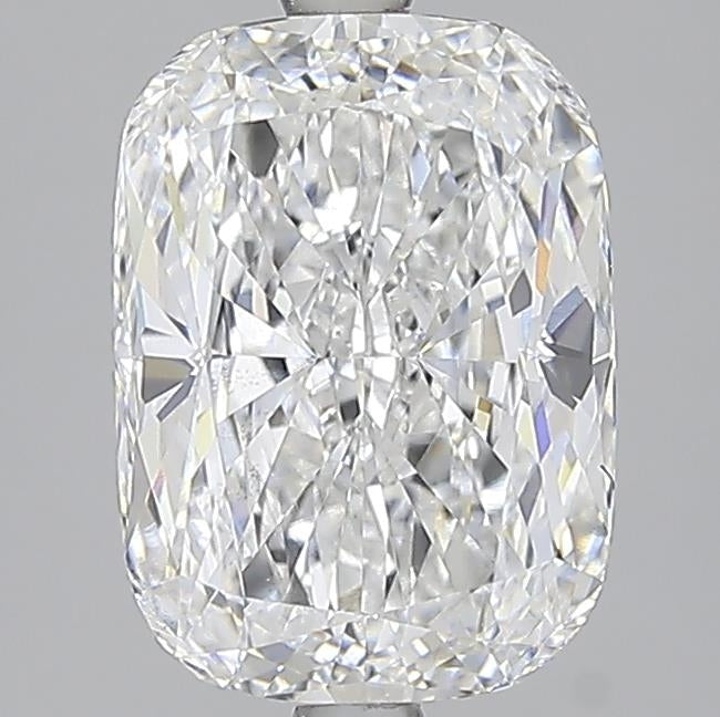 4.0 Carat Cushion Lab Diamond with  Cut Diamond in 14KT  view 1

