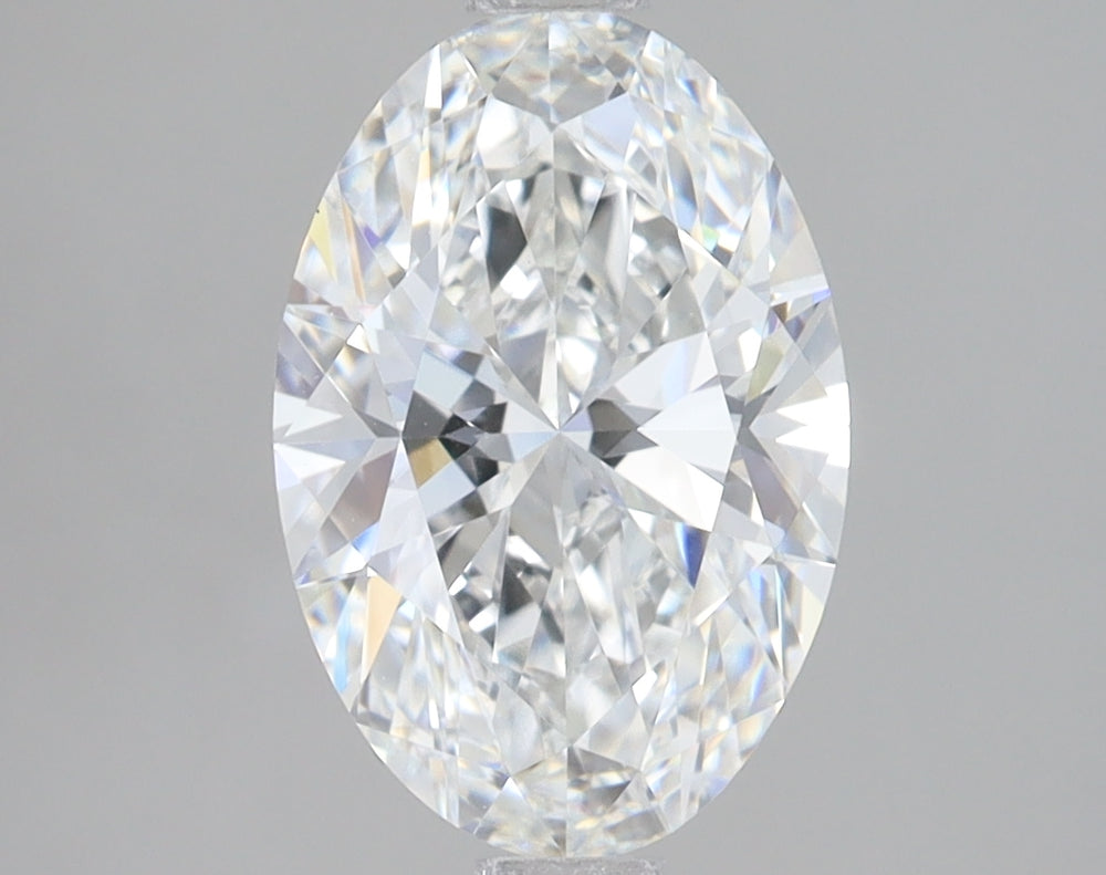 2.02 Carat Oval Lab Diamond with  Cut Diamond in 14KT  view 1
