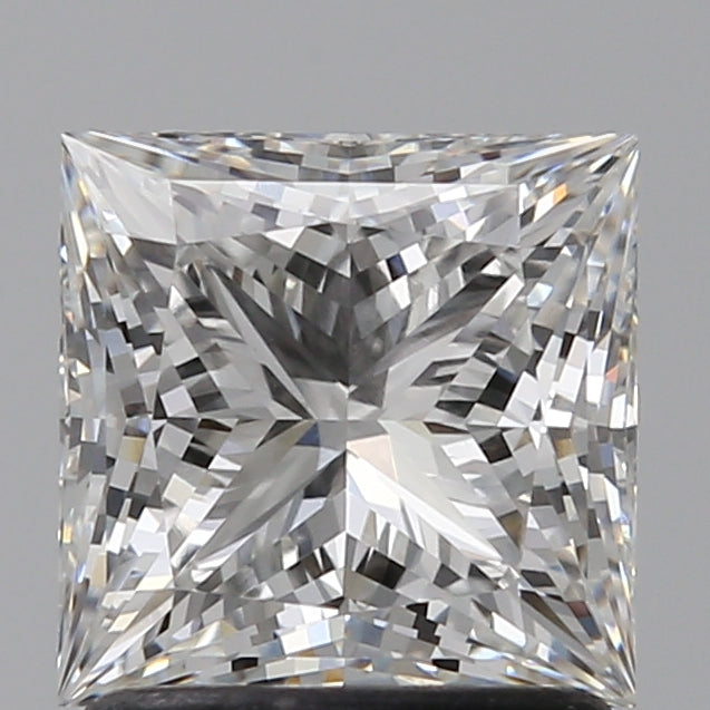 1.53 Carat Princess Lab Diamond with  Cut Diamond in 14KT  view 1
