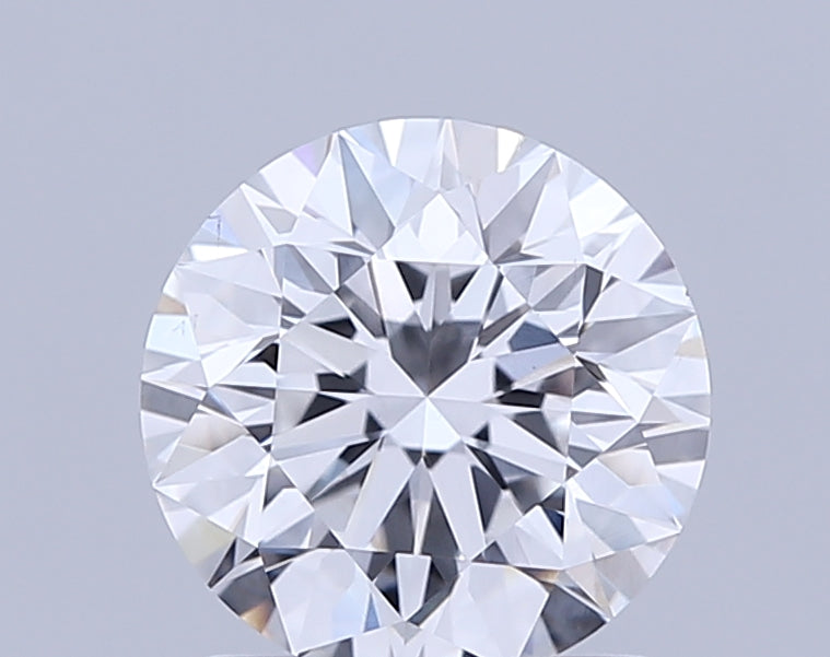 1.5 Carat Round Lab Diamond with  Cut Diamond in 14KT  view 1
