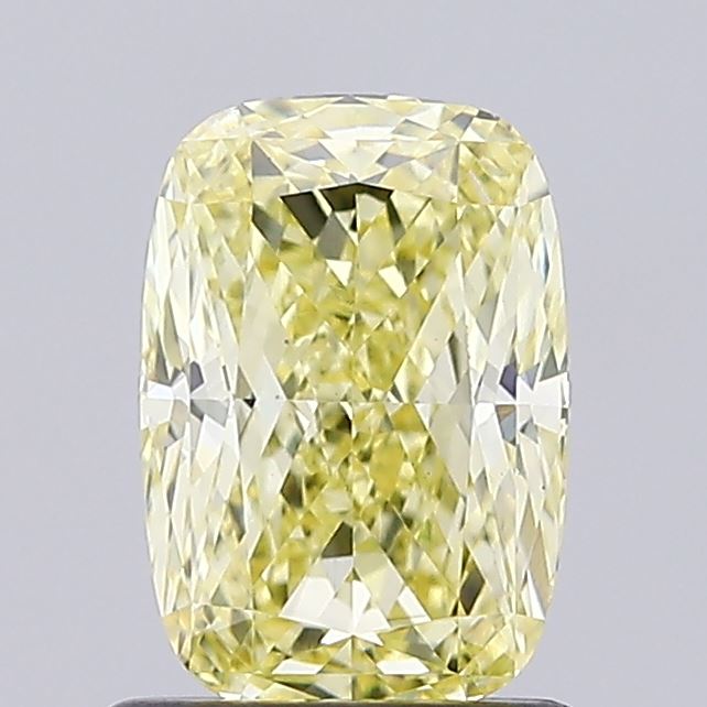 1.26 Carat Cushion Lab Diamond with  Cut Diamond in 14KT  view 1
