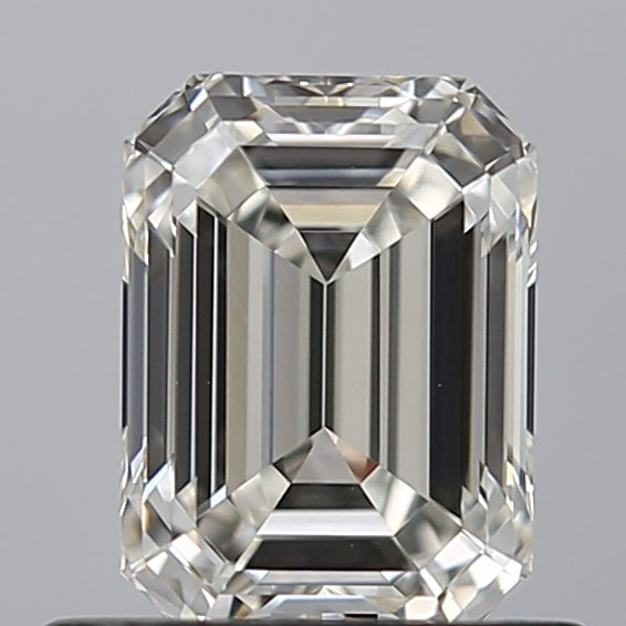 0.8 Carat Emerald Natural Diamond with  Cut Diamond in 14KT  view 1
