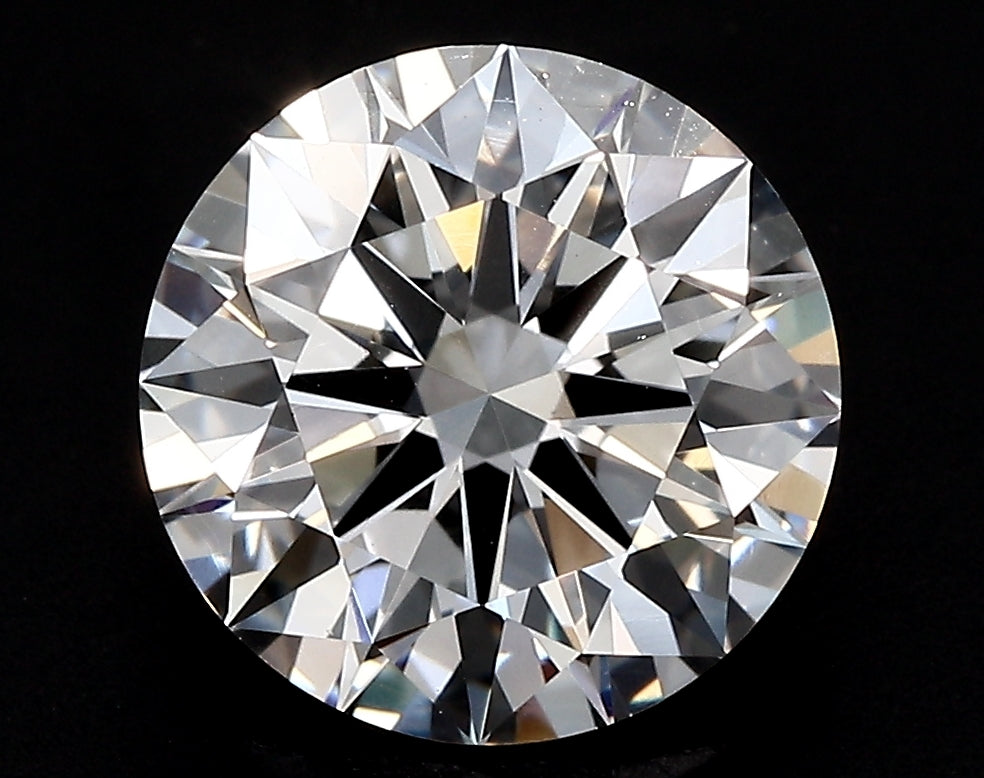 4.9 Carat Round Lab Diamond with  Cut Diamond in 14KT  view 1
