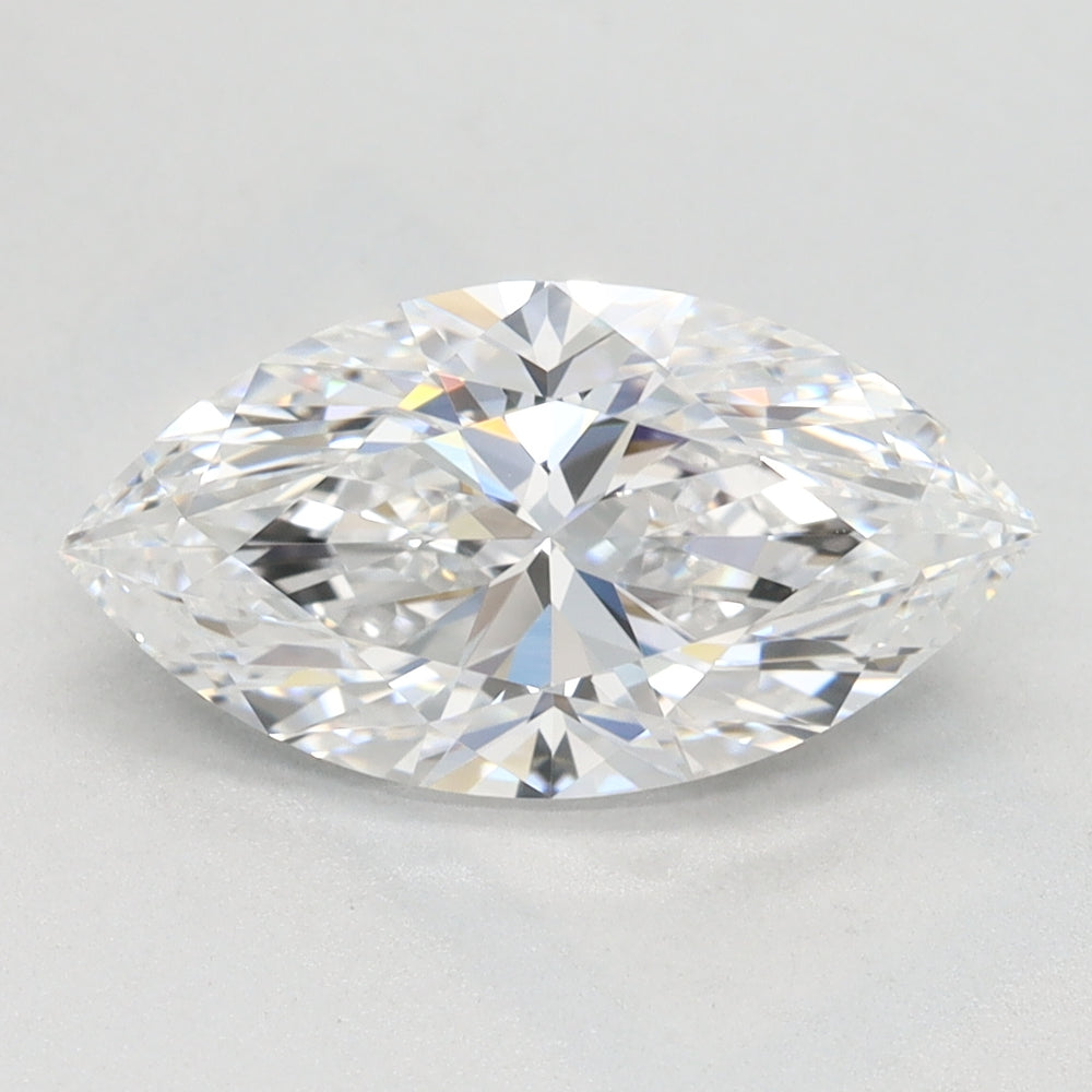 2.0 Carat Marquise Lab Diamond with  Cut Diamond in 14KT  view 1
