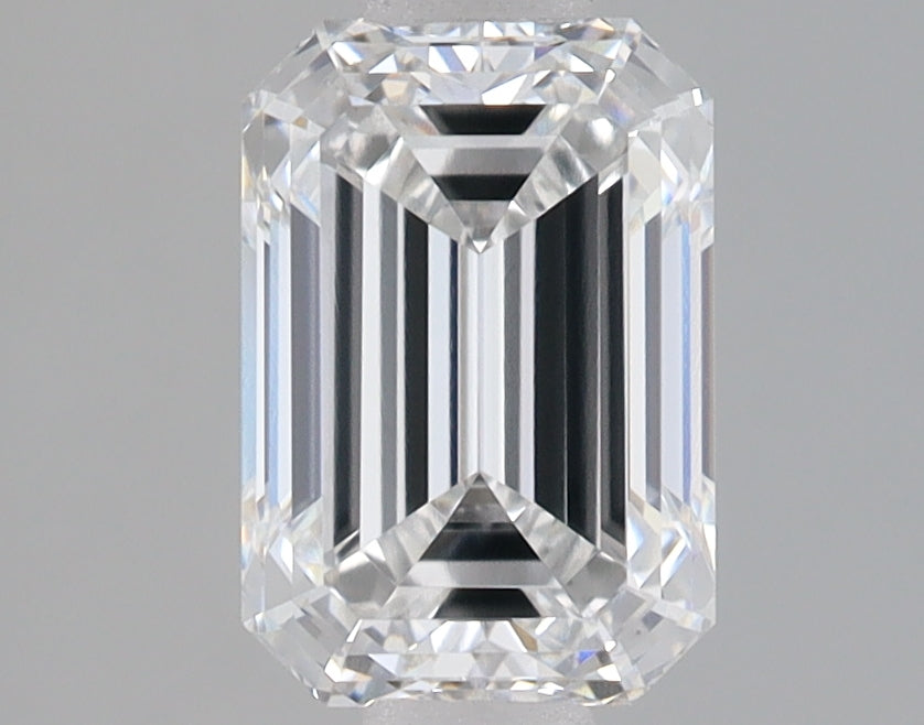 1.54 Carat Emerald Lab Diamond with  Cut Diamond in 14KT  view 1
