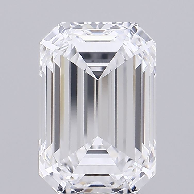 1.51 Carat Emerald Lab Diamond with  Cut Diamond in 14KT  view 1
