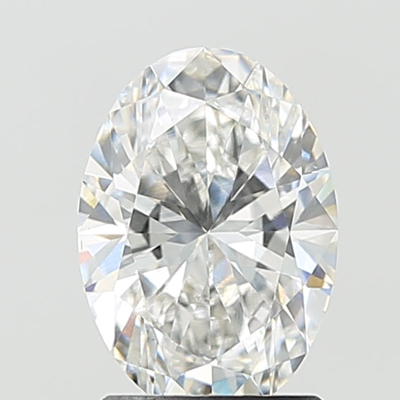 1.53 Carat Oval Lab Diamond with  Cut Diamond in 14KT  view 1
