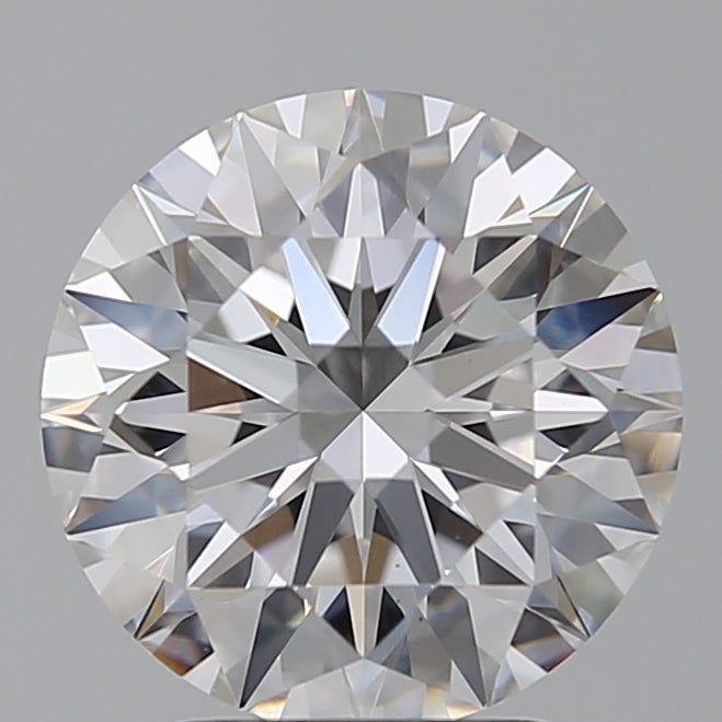 3.09 Carat Round Lab Diamond with  Cut Diamond in 14KT  view 1
