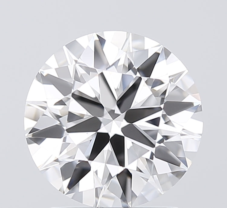 2.02 Carat Round Lab Diamond with  Cut Diamond in 14KT  view 1
