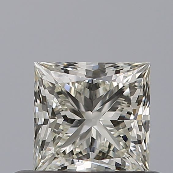 0.5 Carat Princess Natural Diamond with  Cut Diamond in 14KT  view 1
