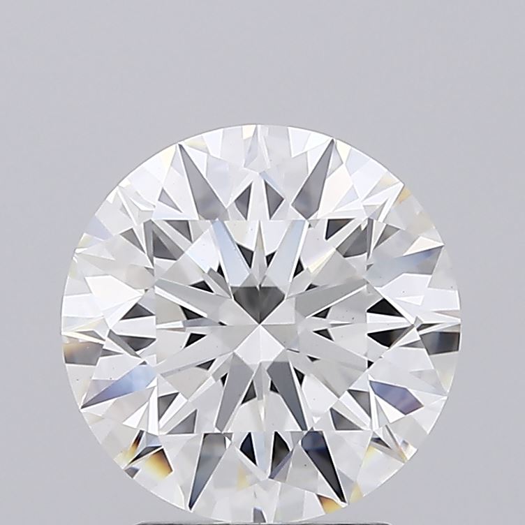 2.59 Carat Round Lab Diamond with  Cut Diamond in 14KT  view 1
