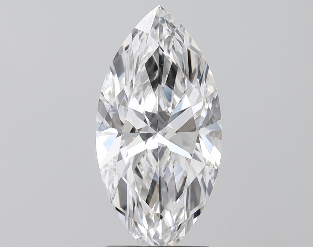 2.08 Carat Marquise Lab Diamond with  Cut Diamond in 14KT  view 1
