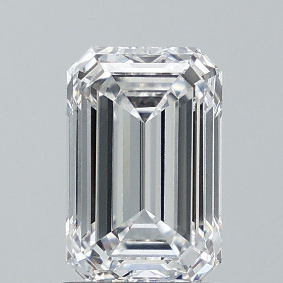 1.71 Carat Emerald Lab Diamond with  Cut Diamond in 14KT  view 1

