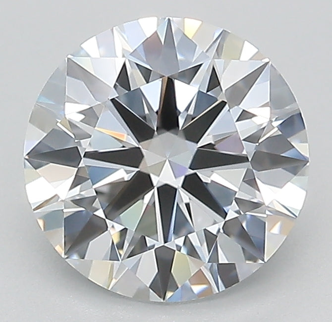 1.92 Carat Round Lab Diamond with  Cut Diamond in 14KT  view 1
