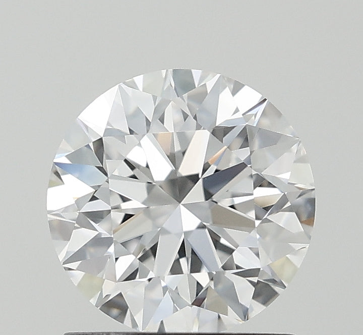 1.25 Carat Round Lab Diamond with  Cut Diamond in 14KT  view 1
