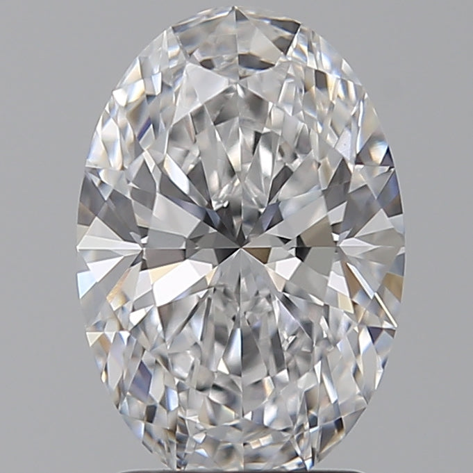 2.07 Carat Oval Lab Diamond with  Cut Diamond in 14KT  view 1
