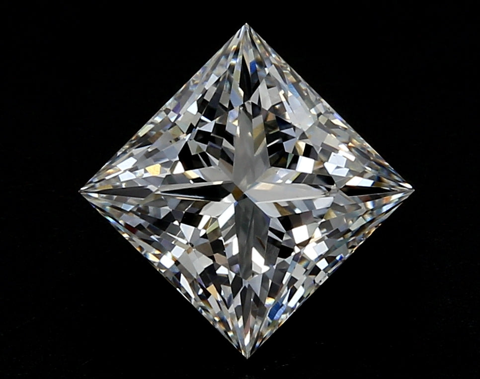 2.04 Carat Princess Lab Diamond with  Cut Diamond in 14KT  view 1
