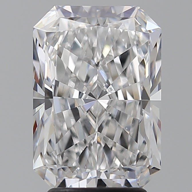 3.58 Carat Radiant Lab Diamond with  Cut Diamond in 14KT  view 1
