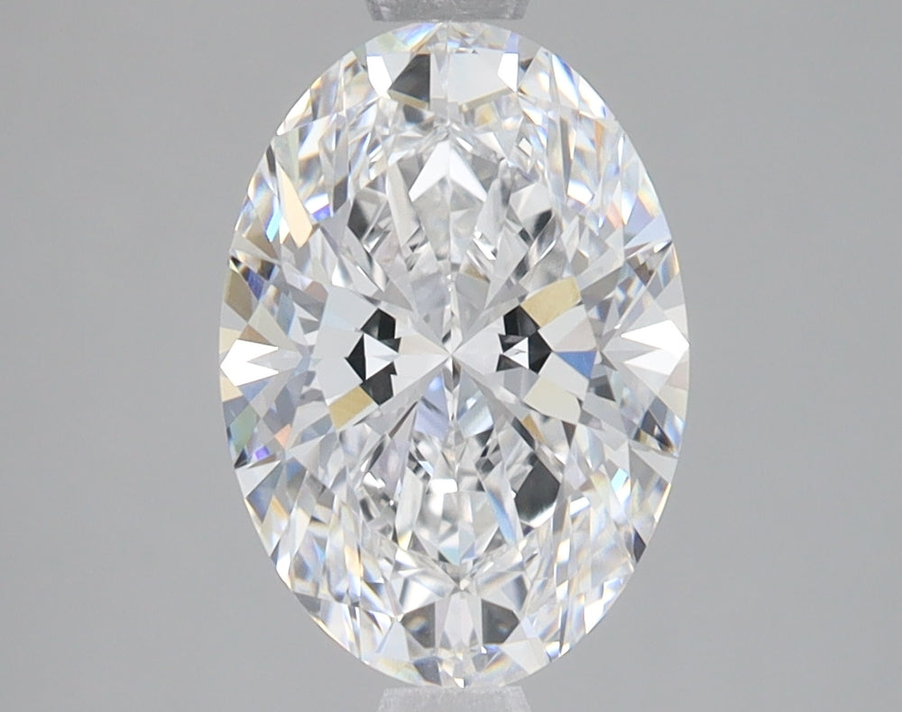 2.09 Carat Oval Lab Diamond with  Cut Diamond in 14KT  view 1
