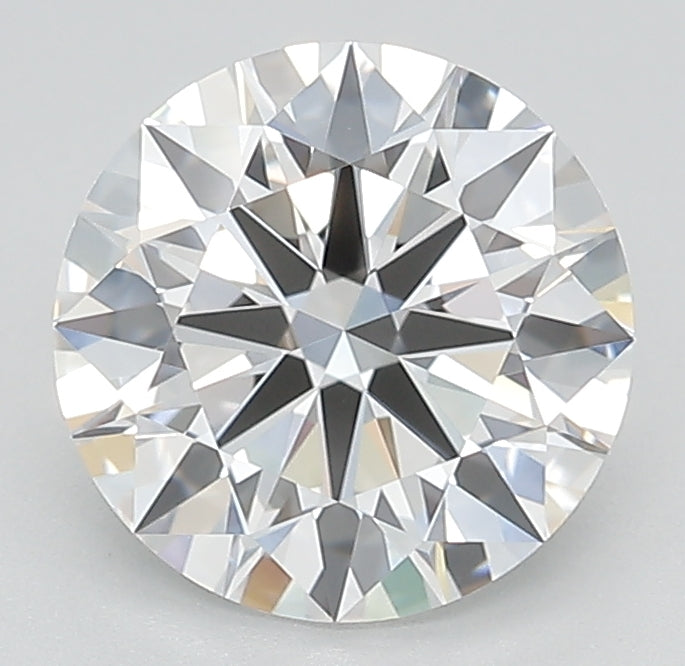 2.4 Carat Round Lab Diamond with  Cut Diamond in 14KT  view 1
