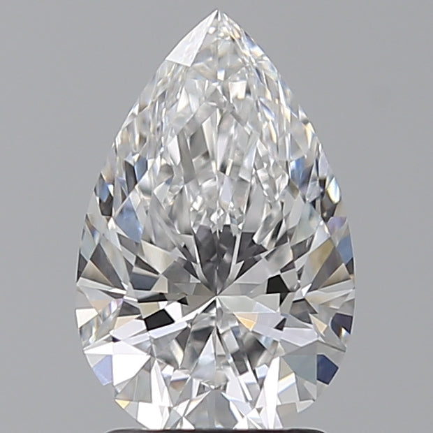 2.02 Carat Pear Lab Diamond with  Cut Diamond in 14KT  view 1
