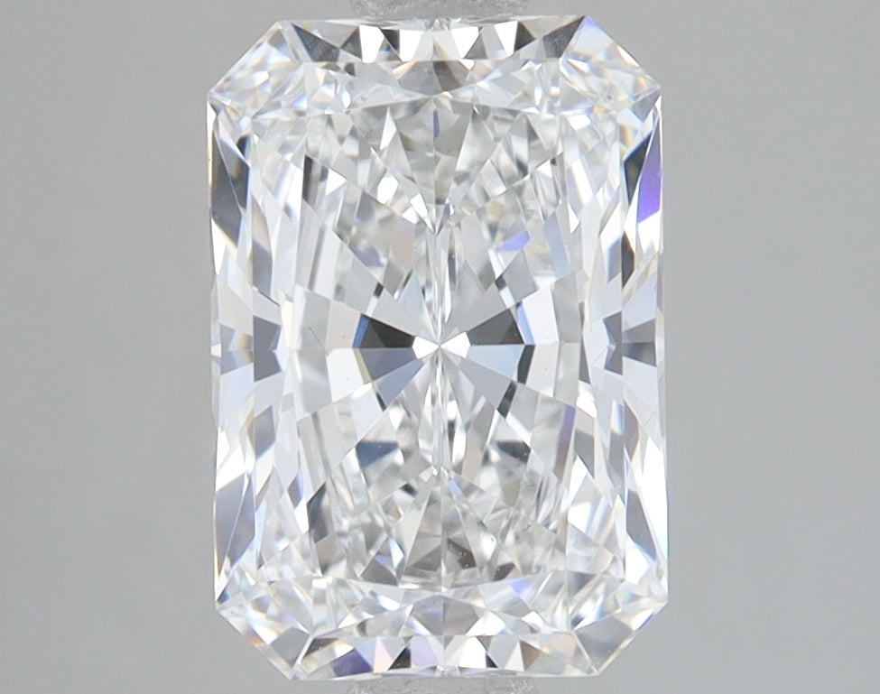 2.59 Carat Radiant Lab Diamond with  Cut Diamond in 14KT  view 1
