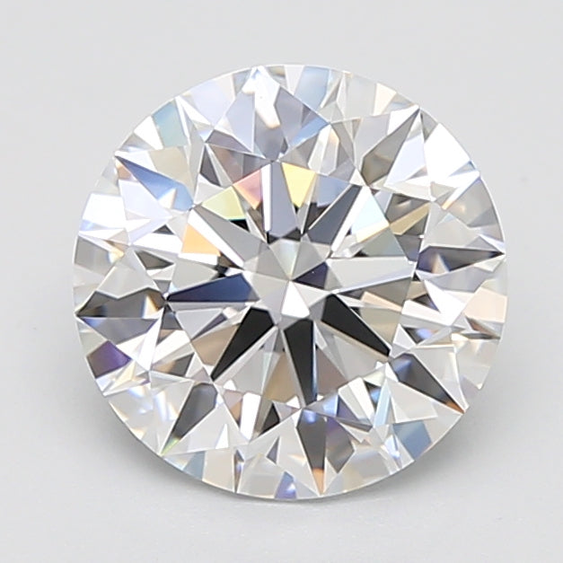 4.33 Carat Round Lab Diamond with  Cut Diamond in 14KT  view 1

