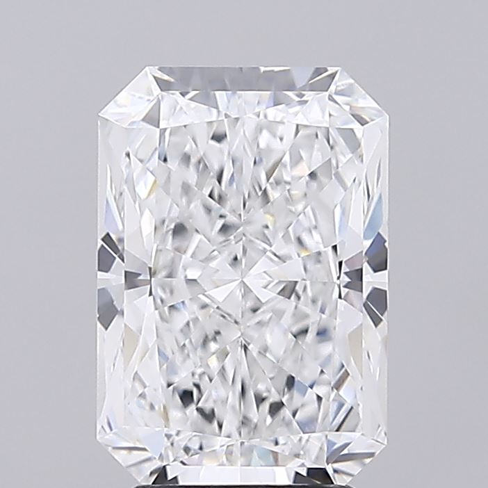 3.35 Carat Radiant Lab Diamond with  Cut Diamond in 14KT  view 1
