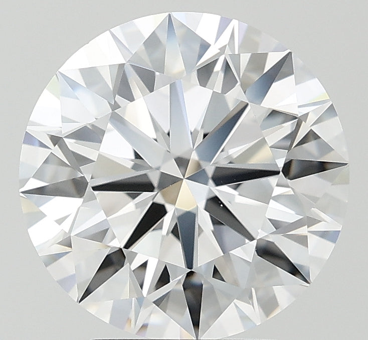 4.01 Carat Round Lab Diamond with  Cut Diamond in 14KT  view 1
