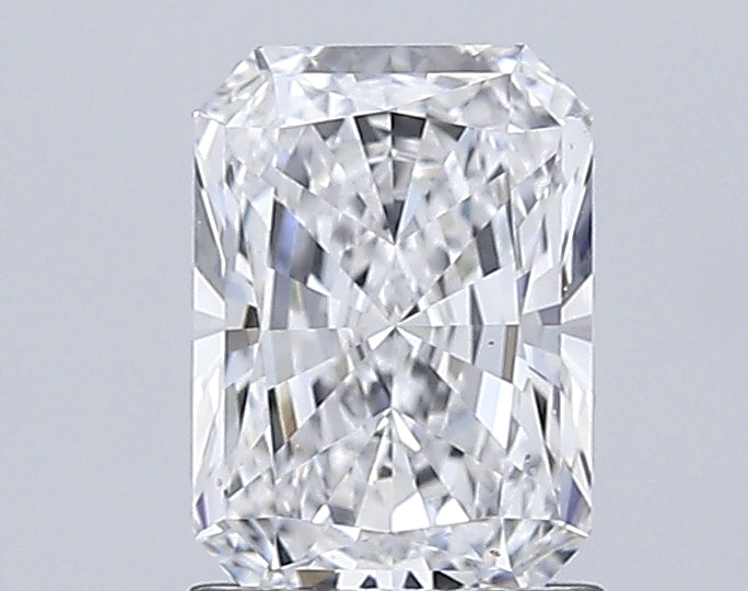 1.52 Carat Radiant Lab Diamond with  Cut Diamond in 14KT  view 1
