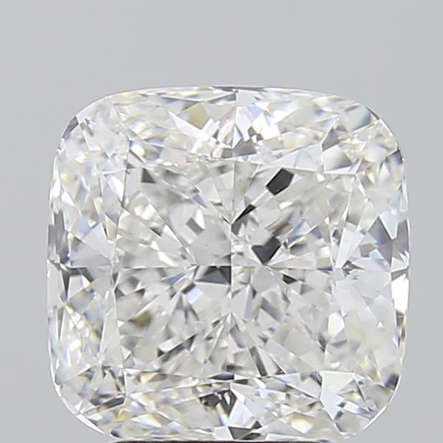 4.0 Carat Cushion Lab Diamond with  Cut Diamond in 14KT  view 1

