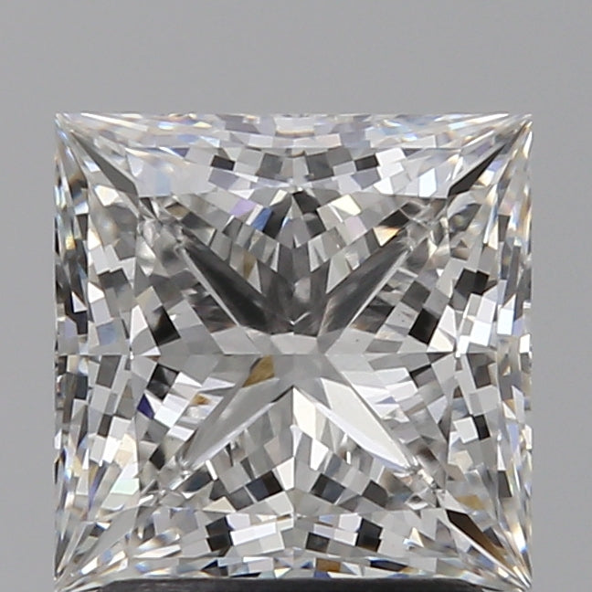 2.09 Carat Princess Lab Diamond with  Cut Diamond in 14KT  view 1
