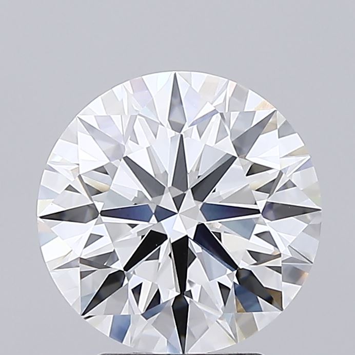 3.02 Carat Round Lab Diamond with  Cut Diamond in 14KT  view 1
