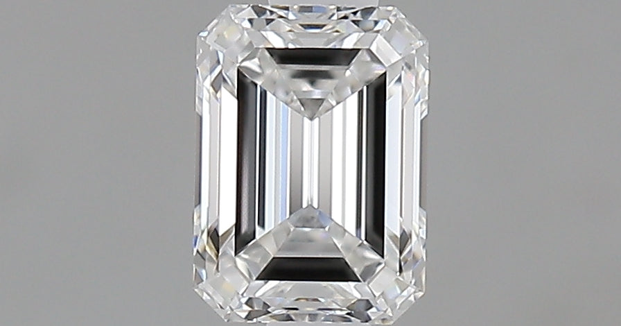0.7 Carat Emerald Natural Diamond with  Cut Diamond in 14KT  view 1
