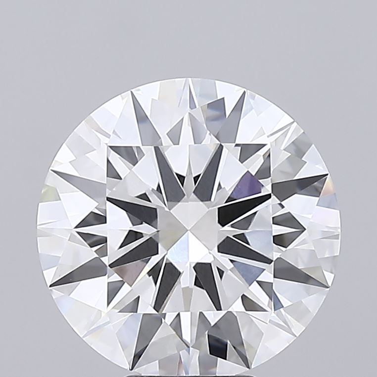 7.09 Carat Round Lab Diamond with  Cut Diamond in 14KT  view 1
