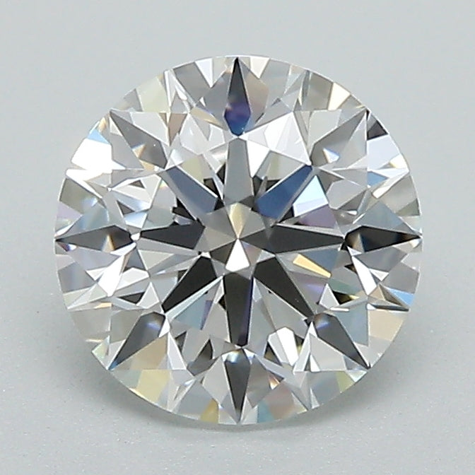 1.51 Carat Round Lab Diamond with  Cut Diamond in 14KT  view 1
