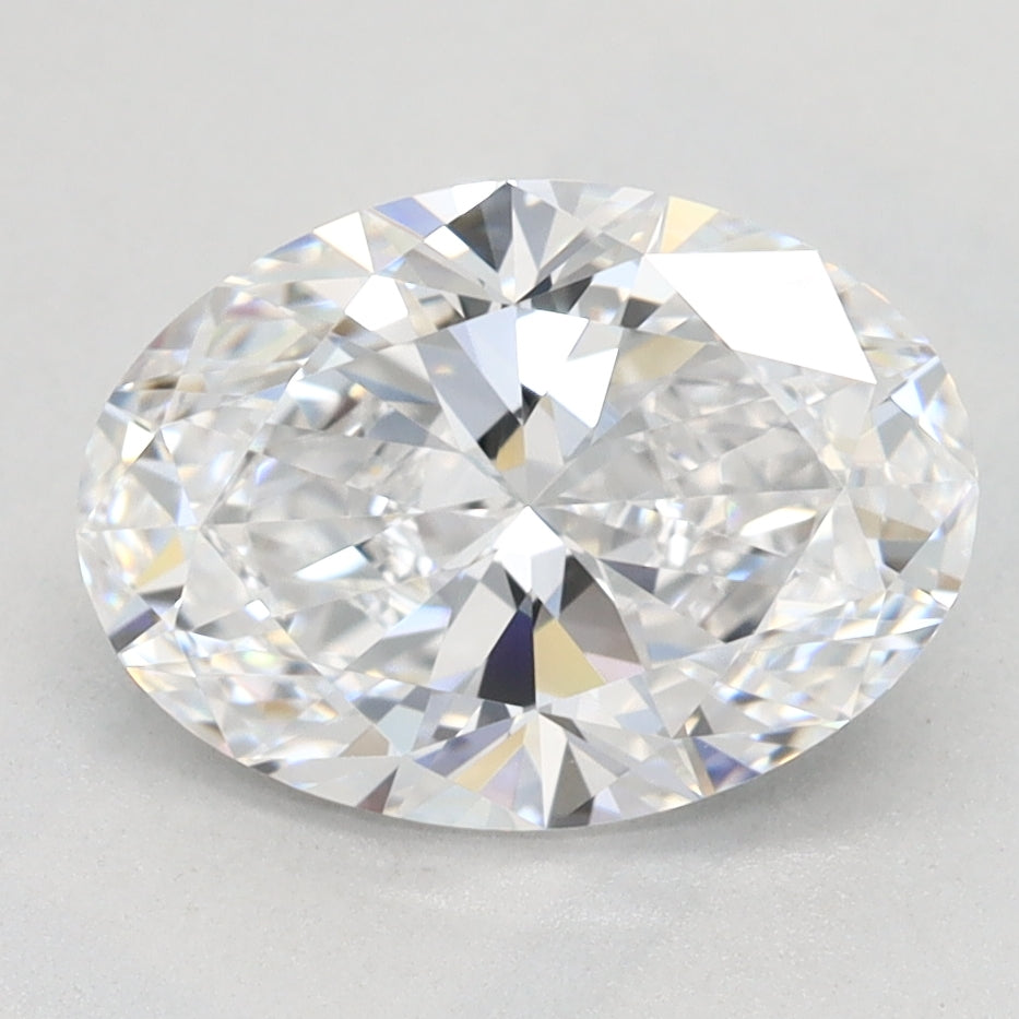 1.88 Carat Oval Lab Diamond with  Cut Diamond in 14KT  view 1
