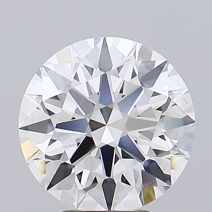 4.79 Carat Round Lab Diamond with  Cut Diamond in 14KT  view 1
