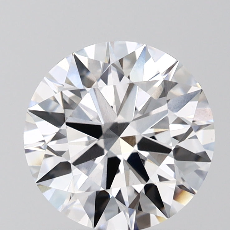 2.03 Carat Round Lab Diamond with  Cut Diamond in 14KT  view 1
