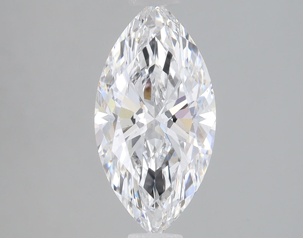 1.52 Carat Marquise Lab Diamond with  Cut Diamond in 14KT  view 1
