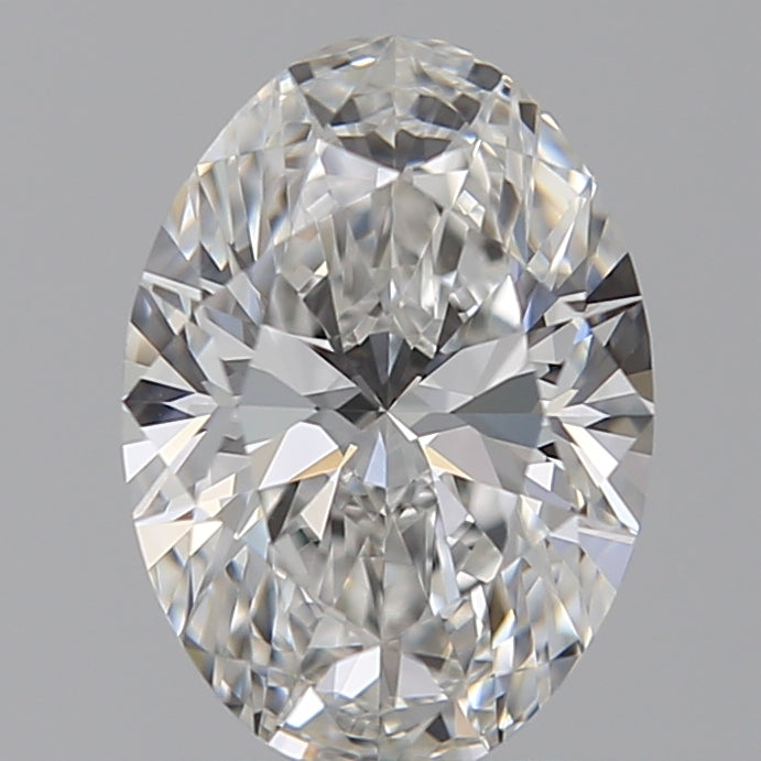 1.27 Carat Oval Lab Diamond with  Cut Diamond in 14KT  view 1
