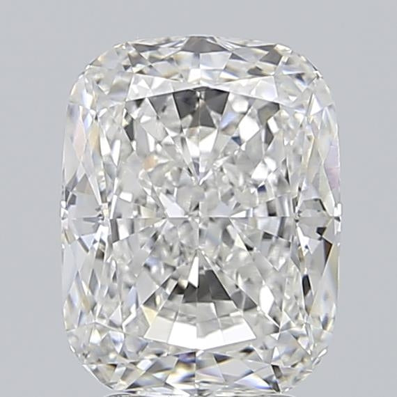 3.51 Carat Cushion Lab Diamond with  Cut Diamond in 14KT  view 1
