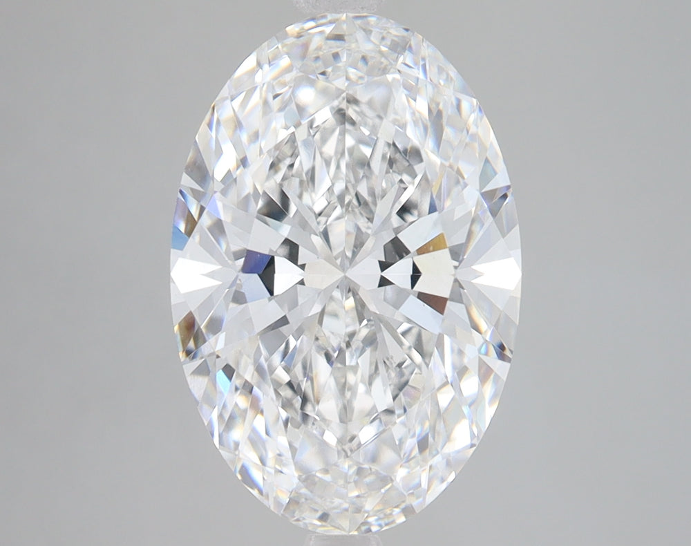 5.0 Carat Oval Lab Diamond with  Cut Diamond in 14KT  view 1
