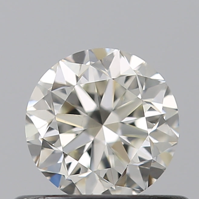 0.5 Carat Round Natural Diamond with  Cut Diamond in 14KT  view 1

